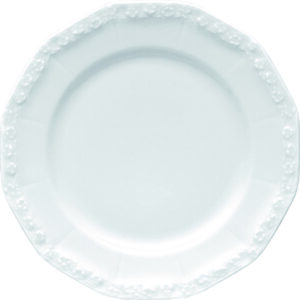 Talerz deserowy Maria Biała 17 cm – elegancki, ceramiczny, idealny na desery