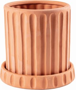 Doniczka Magna Graecia Dorico 30 cm z terakoty – elegancki design, naturalny materiał, idealna do wnętrz i ogrodów