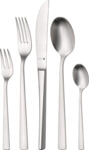 Komplet sztućców Corvo 66 el. – elegancki zestaw, stal nierdzewna, nowoczesny design