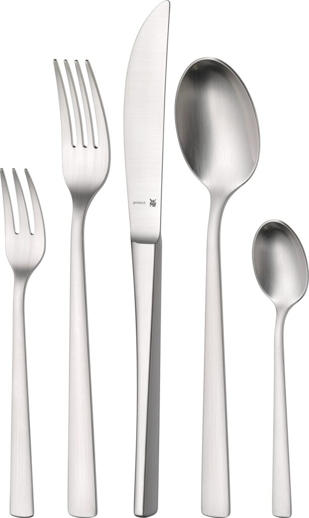 Komplet sztućców Corvo 66 el. – elegancki zestaw, stal nierdzewna, nowoczesny design