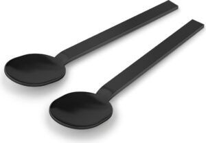 Łyżeczki do espresso Menoa 2 szt. czarne – elegancki design, trwały materiał