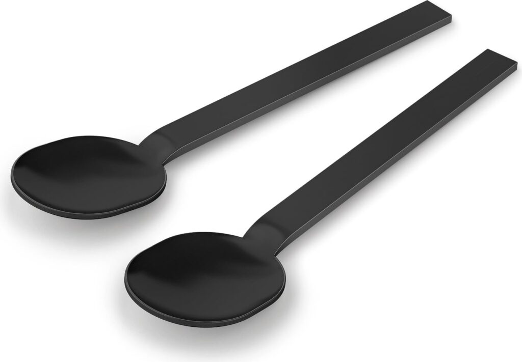 Łyżeczki do espresso Menoa 2 szt. czarne – elegancki design, trwały materiał