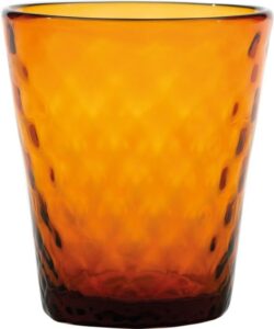Szklanka Balloton 350 ml bursztynowa – elegancki design, pojemność 350 ml, szkło