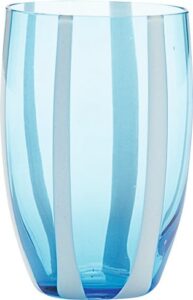 Szklanka Gessato 320 ml akwamaryna – elegancki design, kolor akwamarynowy, pojemność 320 ml, szkło