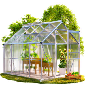 Szklarnia aluminiowa 250x190x195cm z fundamentem