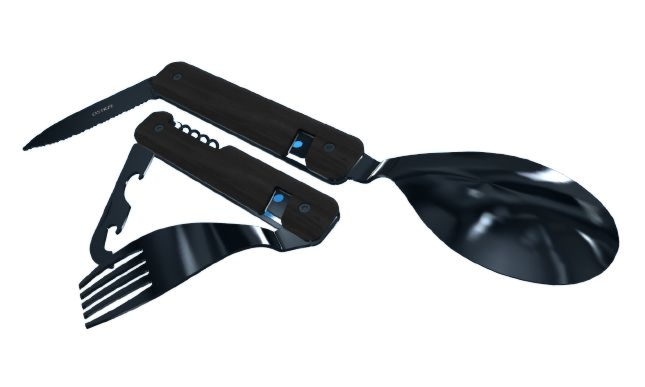 Akinod MULTIFUNCTION CUTLERY 13H25 BLACK MIRROR Ebene