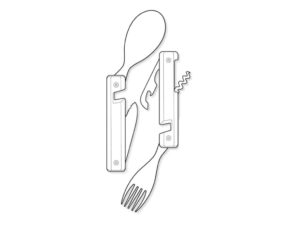 Akinod MULTIFUNCTION CUTLERY 13H25 BLACK MIRROR Bandana Noir
