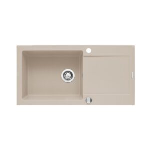 Pyramis Zlew. MIDO (100×50) 1B 1D beż – piaskowy + bateria Bello