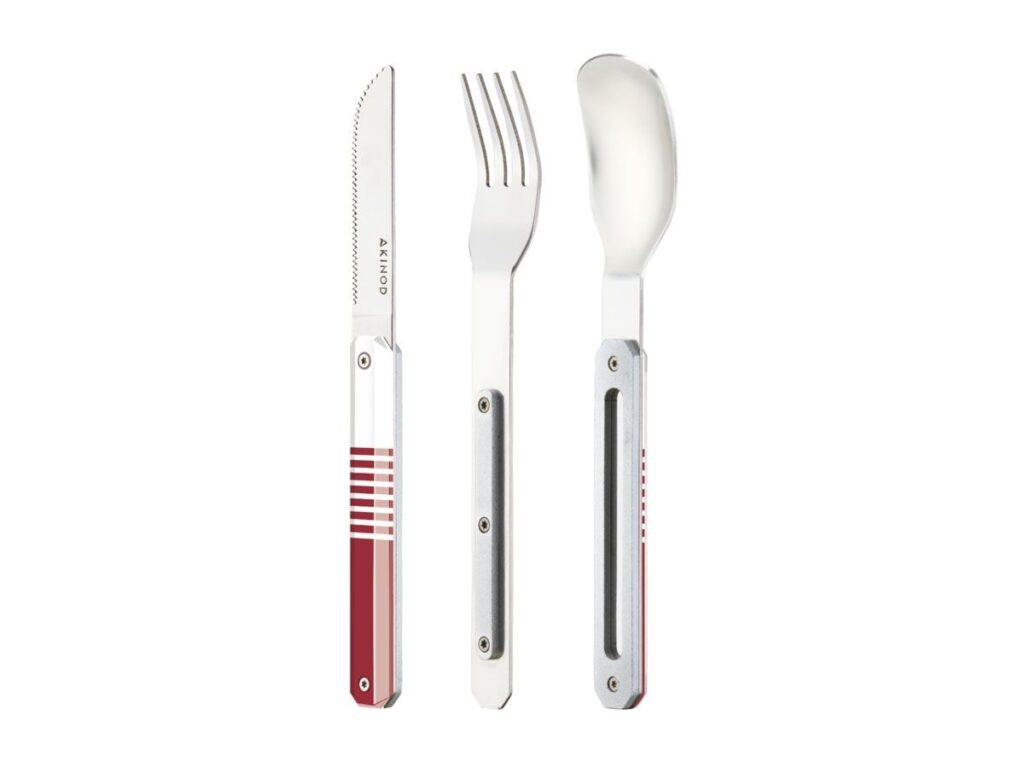 Akinod MAGNETIC STRAIGHT CUTLERY 12H34 MIRROR Mariniere Rouge