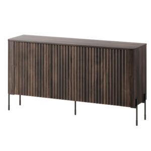 Komoda z drzwiami dąb barokowy ristretto 150 cm Aria – elegancki design, naturalne materiały, pojemność