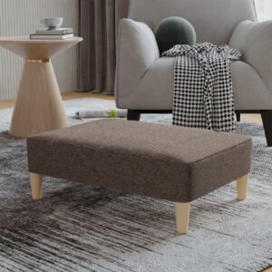 vidaXL Podnóżek, kolor taupe, 78x56x32 cm, tapicerowany tkaniną