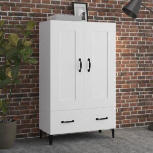 vidaXL Wysoka szafka, biała, 70x31x115 cm, materiał drewnopochodny