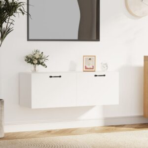 vidaXL Szafka wisząca, biała, 100×36,5×35 cm, materiał drewnopochodny