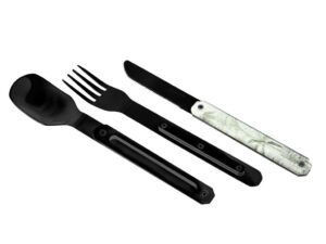 Akinod MAGNETIC STRAIGHT CUTLERY 12H34 BLACK MIRROR Tropique