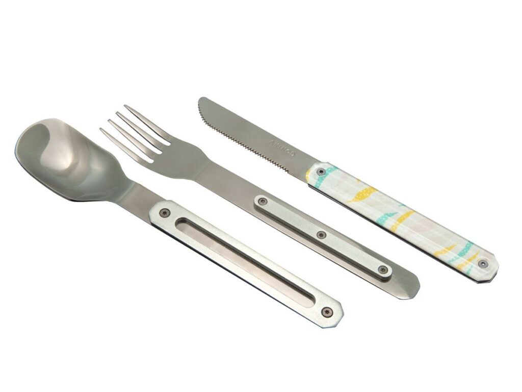Akinod MAGNETIC STRAIGHT CUTLERY 12H34 MIRROR Agrumes