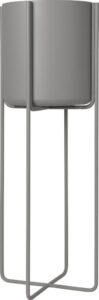 Kwietnik Kena 80,5 cm steel gray – elegancki design, stalowy szary kolor, idealny do wnętrz