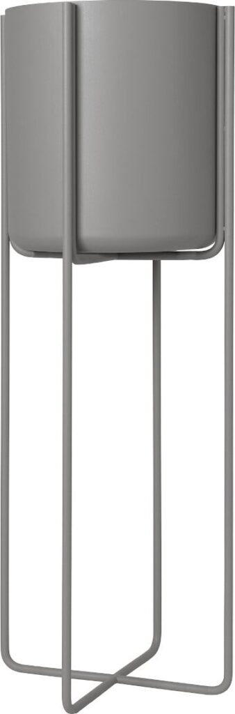 Kwietnik Kena 80,5 cm steel gray – elegancki design, stalowy szary kolor, idealny do wnętrz
