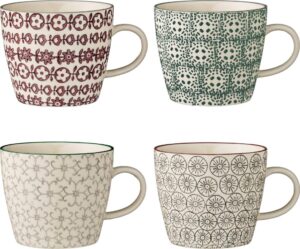 Kubki Karine 300 ml 4 szt. – elegancki design, porcelana, uniwersalne zastosowanie