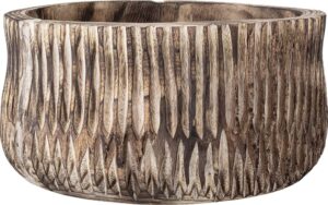 Osłonka na doniczkę Bloomingville 40 cm z drewna paulowni – elegancki styl, naturalny materiał, duży rozmiar