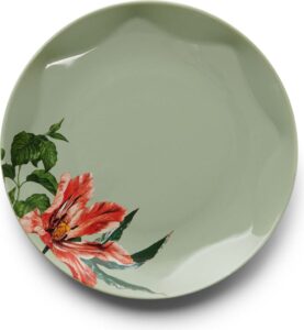 Talerz Gallery zielony – elegancki design, ceramiczny, idealny do serwowania potraw