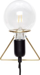 Kinkiet Hübsch 890410 trójkątny – nowoczesny design, minimalistyczny styl, metalowa konstrukcja