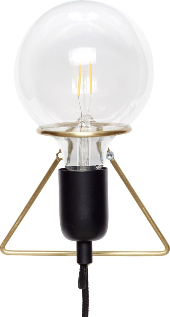 Kinkiet Hübsch 890410 trójkątny – nowoczesny design, minimalistyczny styl, metalowa konstrukcja