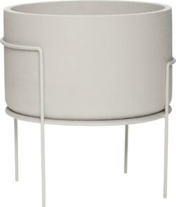 Kwietnik Hübsch 990902 – elegancki design, metalowy, nowoczesny styl