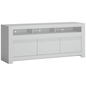 Komoda RTV Novi NVIF01 2D1S biały alpin/pvc biały supermat – nowoczesny design, funkcjonalność, trwałość