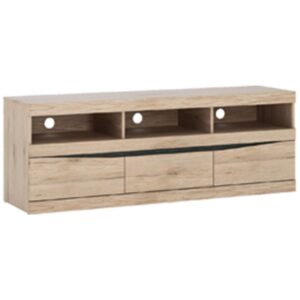 Komoda RTV Summer typ 51 3S san remo jasne/arusha/srs mdf – nowoczesny design, praktyczne rozwiązania, trwały materiał