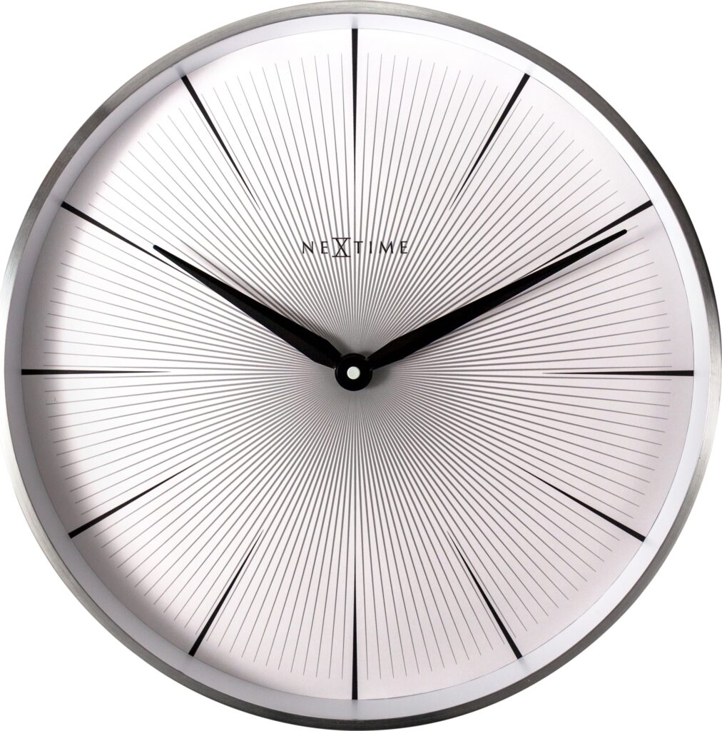 Zegar ścienny 2 Seconds biały – nowoczesny design, minimalistyczny styl, precyzyjny mechanizm