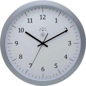 Zegar ścienny Classic srebrny – elegancki design, wysoka jakość, idealny do każdego wnętrza