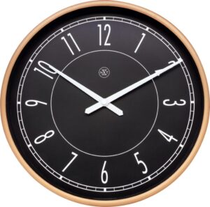 Zegar ścienny Jason – elegancki design, minimalistyczny styl, srebrny kolor, materiał metalowy