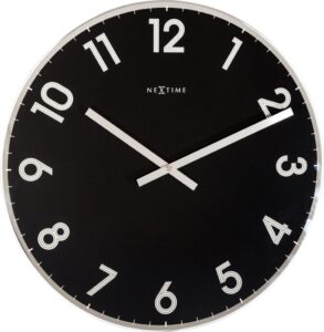 Zegar ścienny Reflect czarny – nowoczesny design, minimalistyczny styl, idealny do każdego wnętrza