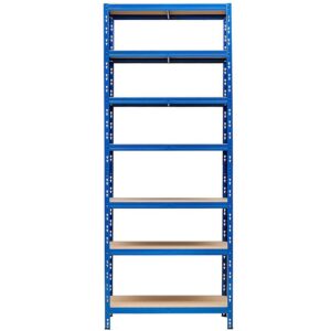 Regał magazynowy metalowy 220x90x60cm – 7 półek/175kg – wytrzymała konstrukcja, uniwersalne zastosowanie