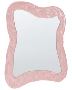 Lustro ścienne PENCRAN 60 cm 80 cm Różowy