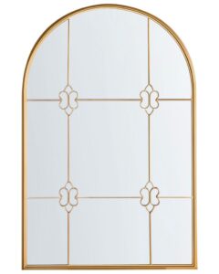 Lustro ścienne THULAY 65 cm 99 cm Złoty
