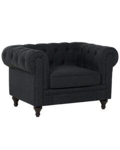 Fotel CHESTERFIELD  Grafitowy