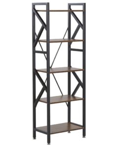 Regał 5 półek DALE 150 cm Ciemnobrązowy