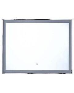 Lustro łazienkowe LED ARGENS 90 cm 70 cm Srebrny