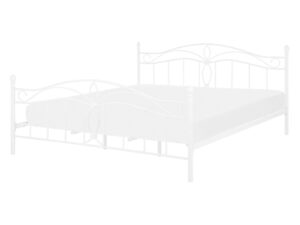 Łóżko Metal ANTLIA 140 x 200 cm Biały