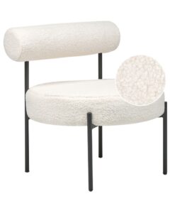 Fotel ALPHA Boucle Biały