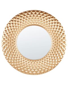 Lustro ścienne COMBE 60 cm 60 cm Metal Złoty