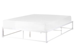 Łóżko Metal VIRY 160 x 200 cm Biały