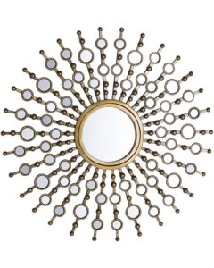 Lustro ścienne BLOIS 70 cm 70 cm Metal Złoty