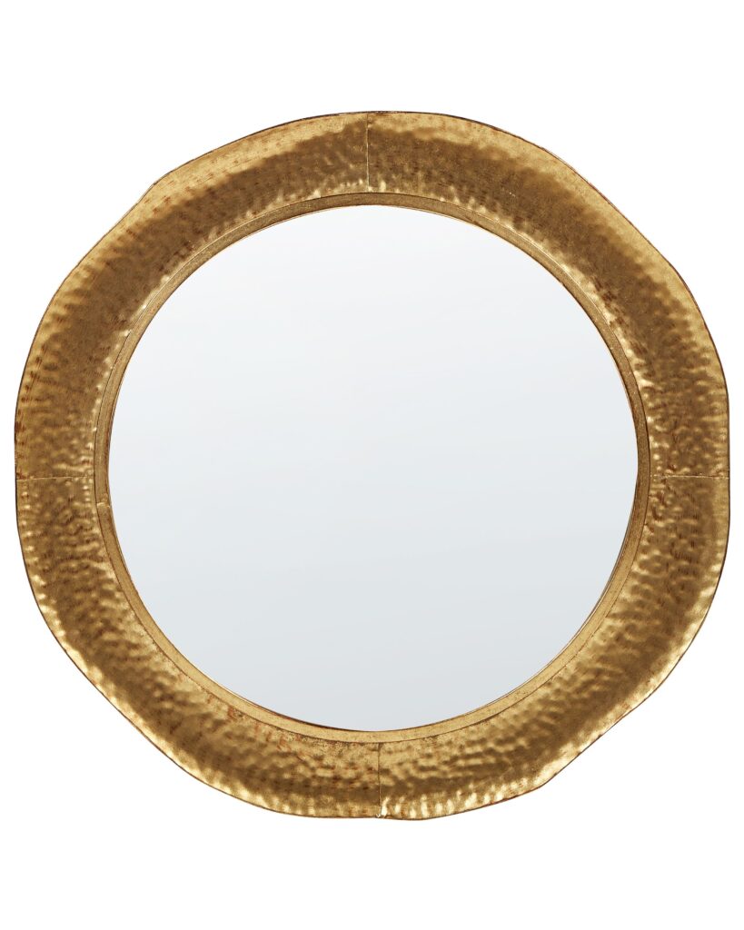 Lustro ścienne MERCY 78 cm 78 cm Metal Złoty