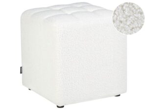 Puf KANSAS Boucle Biały
