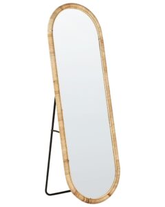 Lustro stojące MONTOT 150 cm Rattan Naturalny