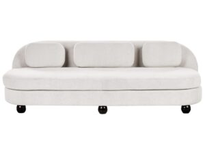 Sofa dla 3 osób FANSEN  Złamana biel Z poduszką