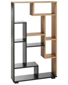 Regał ALMA 122 cm Brązowy/ czarny