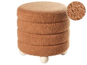 Puf CHILLY Boucle Złoty brąz